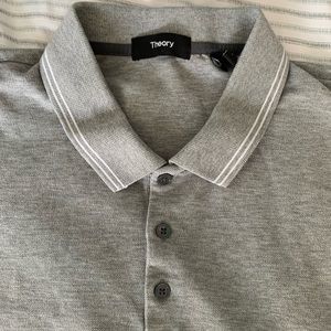 Men’s Theory Grey Polo - Medium